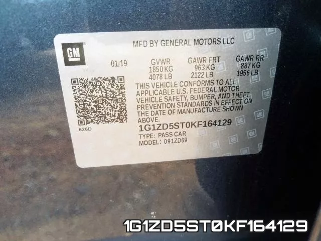 1G1ZD5ST0KF164129 фото 2