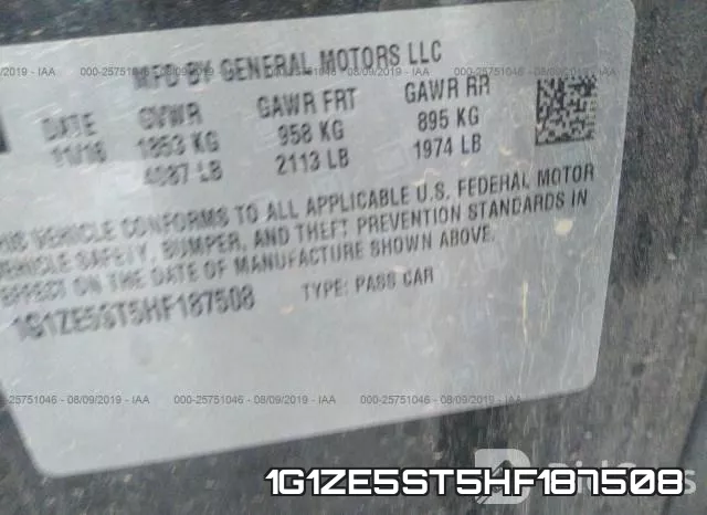 1G1ZE5ST5HF187508 фото 10