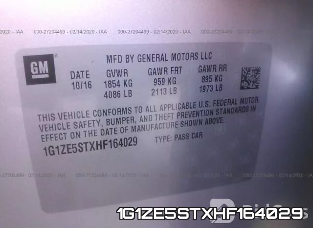 1G1ZE5STXHF164029 фото 10