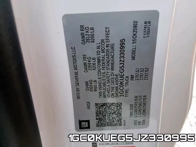 1GC0KUEG5JZ330995 фото 2