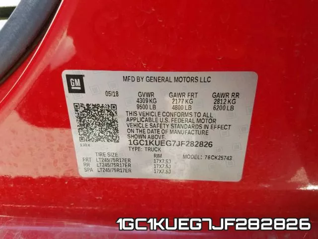1GC1KUEG7JF282826 фото 2