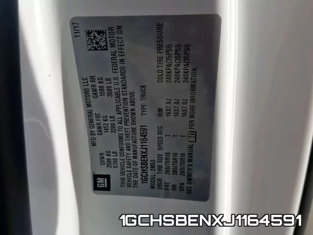 1GCHSBENXJ1164591 фото 2