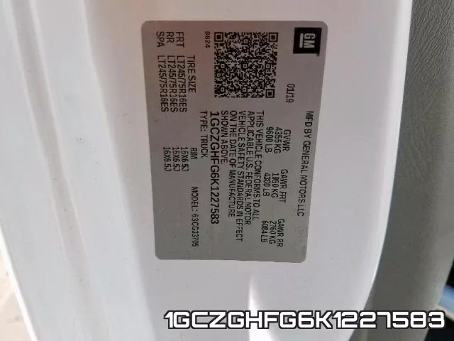 1GCZGHFG6K1227583 фото 2