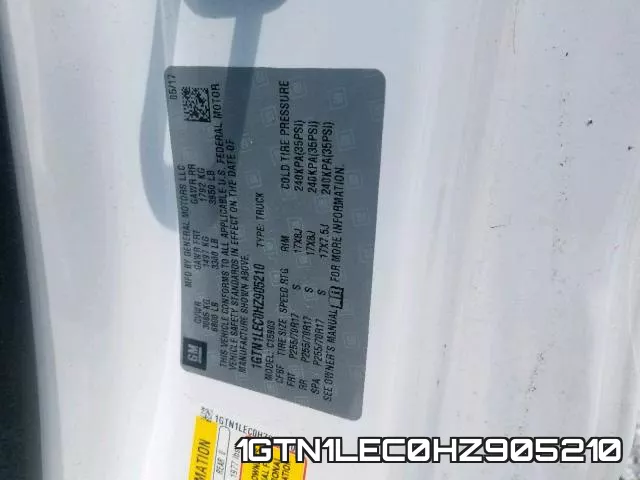 1GTN1LEC0HZ905210 фото 2