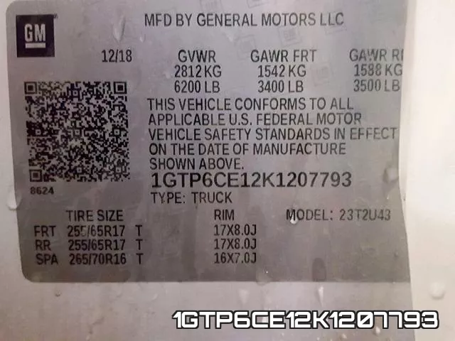 1GTP6CE12K1207793 фото 2