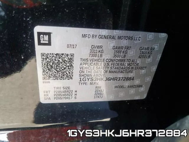 1GYS3HKJ6HR372884 фото 2