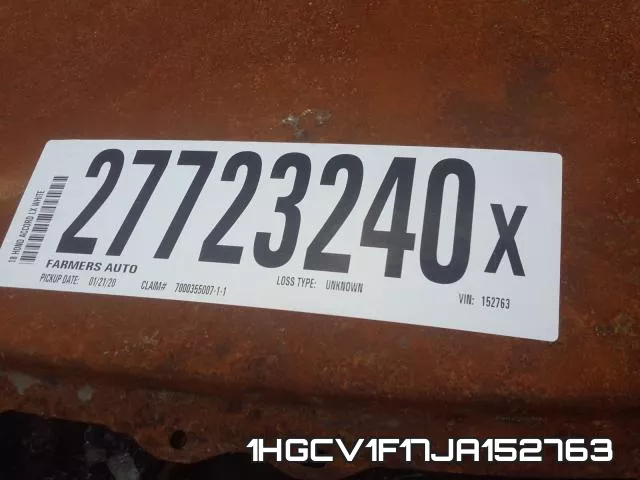 1HGCV1F17JA152763 фото 2