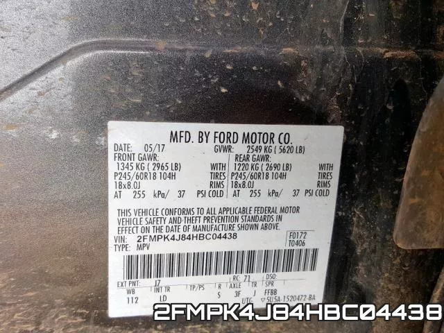 2FMPK4J84HBC04438 фото 2