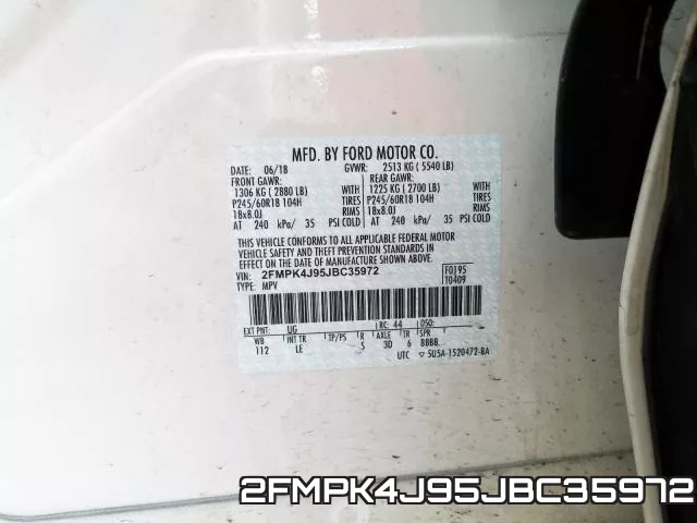 2FMPK4J95JBC35972 фото 2