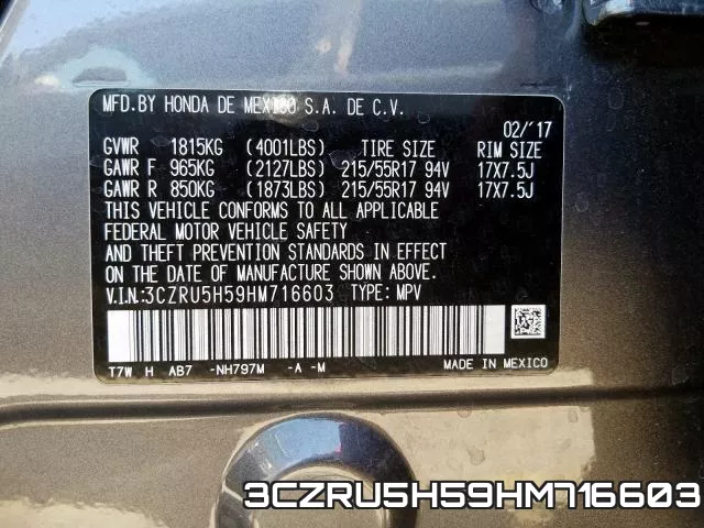 3CZRU5H59HM716603 фото 2