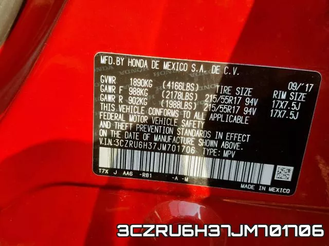 3CZRU6H37JM701706 фото 2