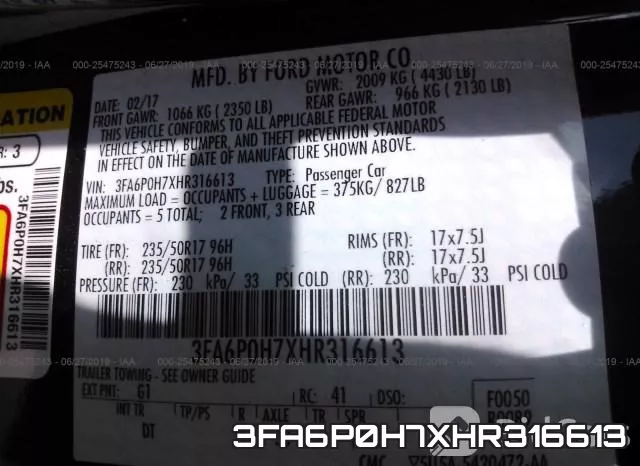 3FA6P0H7XHR316613 фото 10