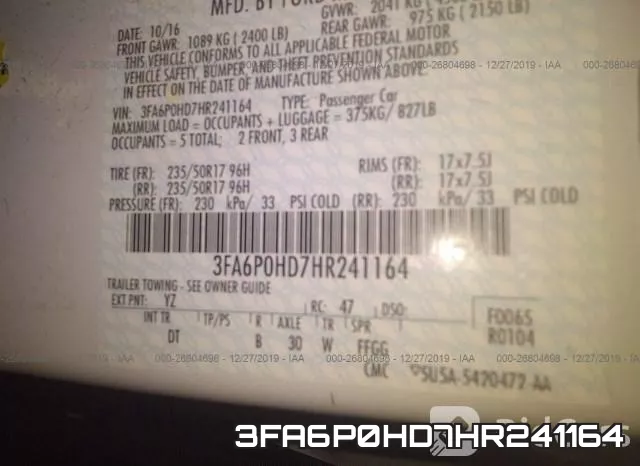 3FA6P0HD7HR241164 фото 10