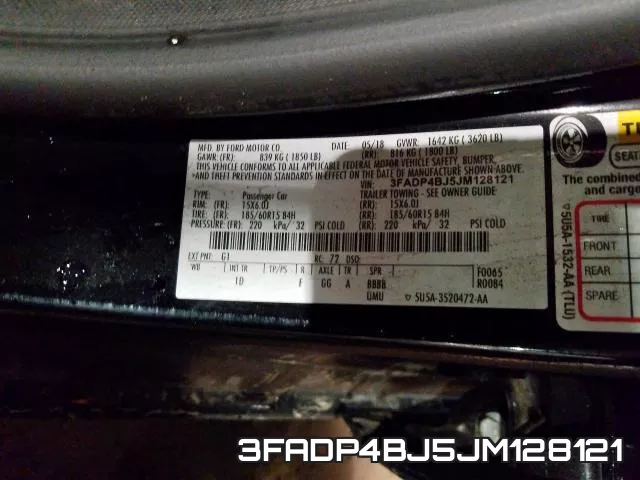 3FADP4BJ5JM128121 фото 2
