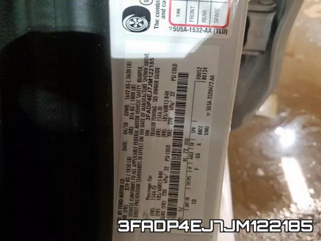 3FADP4EJ7JM122185 фото 2