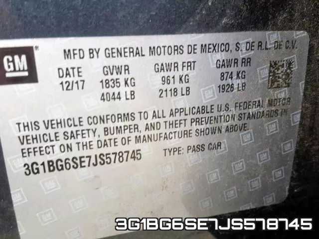 3G1BG6SE7JS578745 фото 2