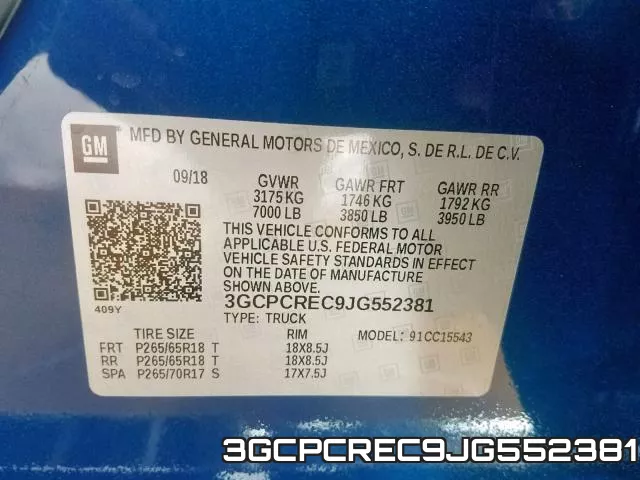 3GCPCREC9JG552381 фото 2
