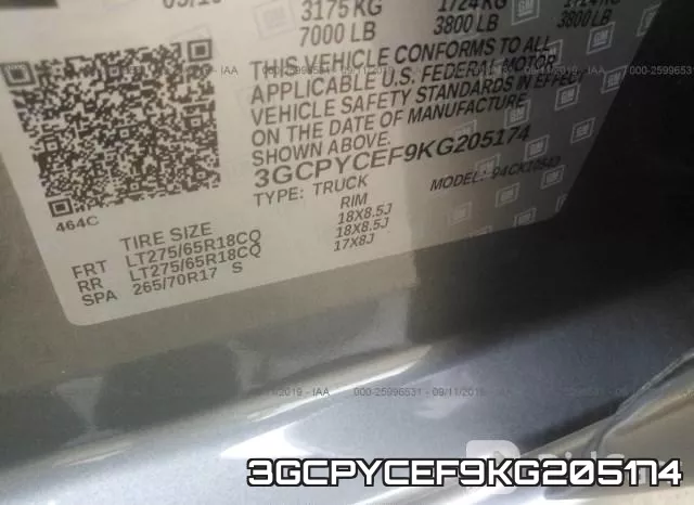 3GCPYCEF9KG205174 фото 10