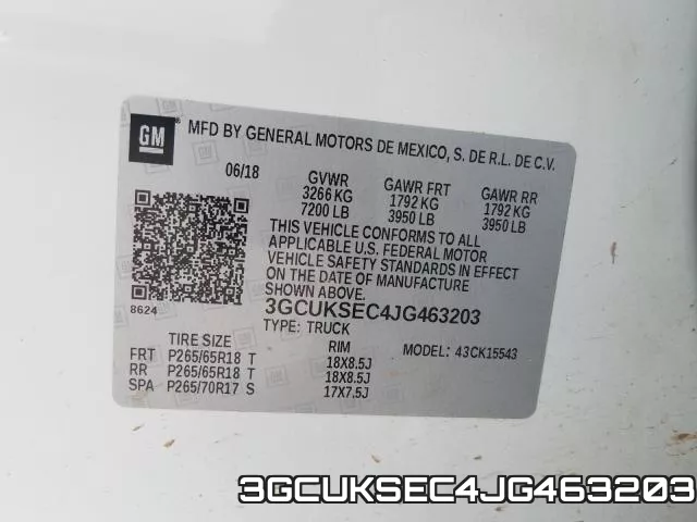 3GCUKSEC4JG463203 фото 2