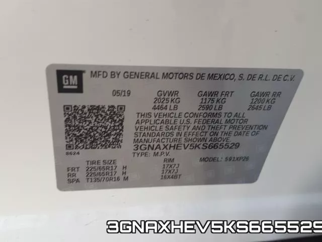 3GNAXHEV5KS665529 фото 2