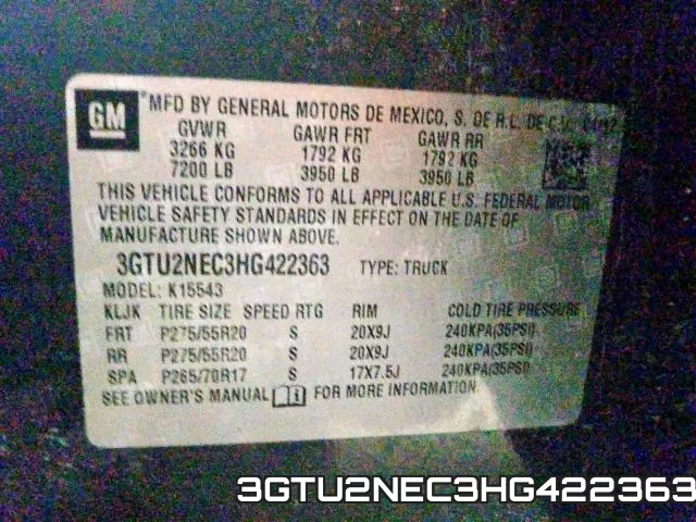 3GTU2NEC3HG422363 фото 2