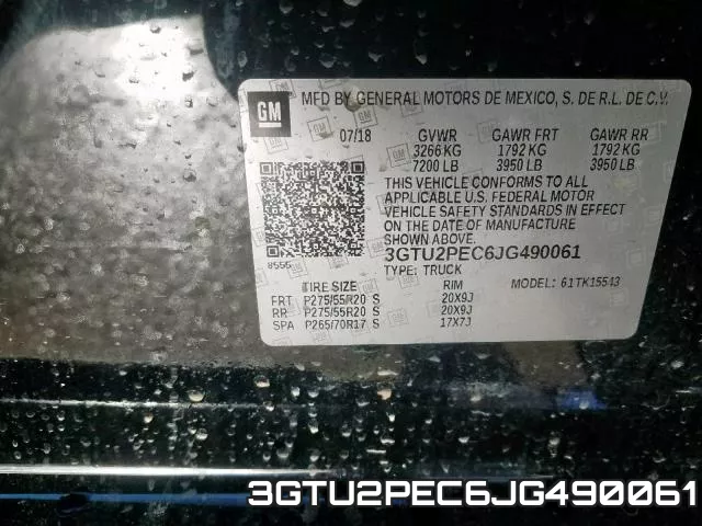 3GTU2PEC6JG490061 фото 2