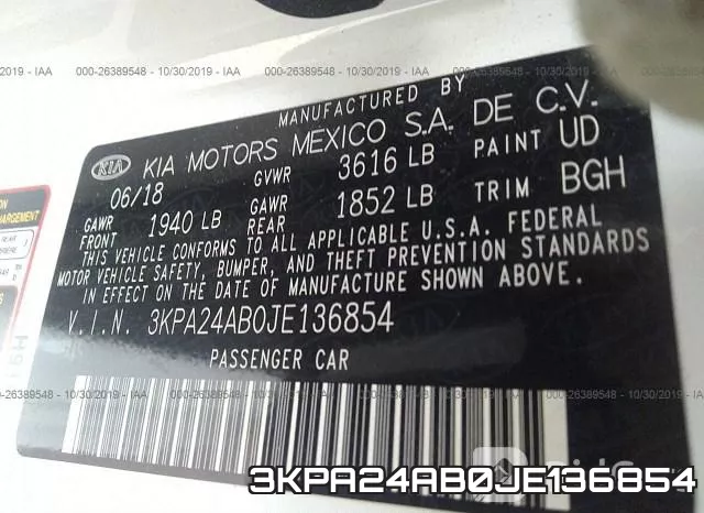 3KPA24AB0JE136854 фото 10