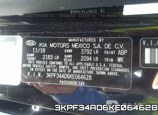 3KPF34AD6KE064628 фото 10