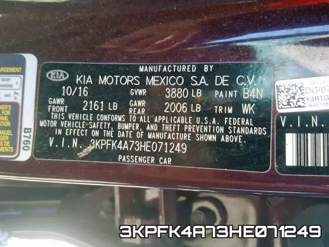3KPFK4A73HE071249 фото 2