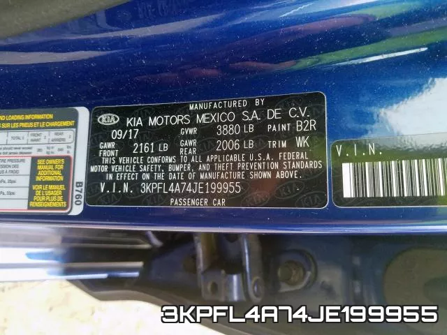 3KPFL4A74JE199955 фото 2