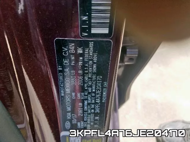 3KPFL4A76JE204170 фото 2