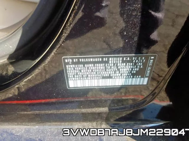 3VWDB7AJ8JM229047 фото 2