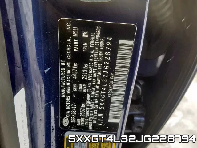 5XXGT4L32JG228794 фото 2