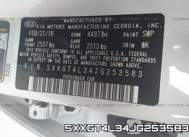 5XXGT4L34JG253583 фото 10