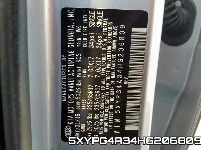 5XYPG4A34HG206809 фото 2