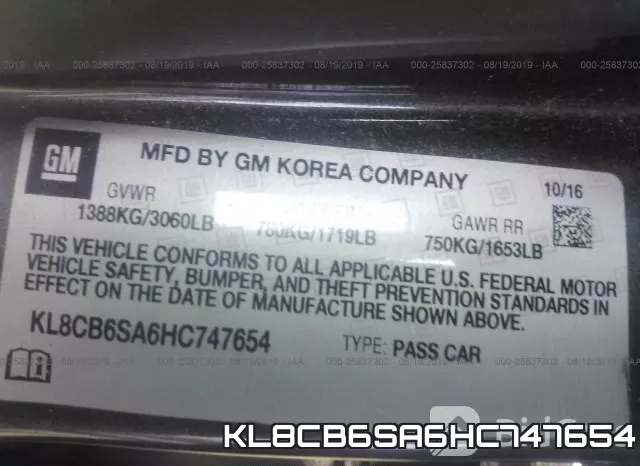 KL8CB6SA6HC747654 фото 10