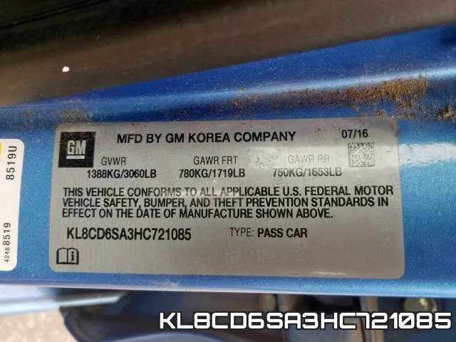 KL8CD6SA3HC721085 фото 2
