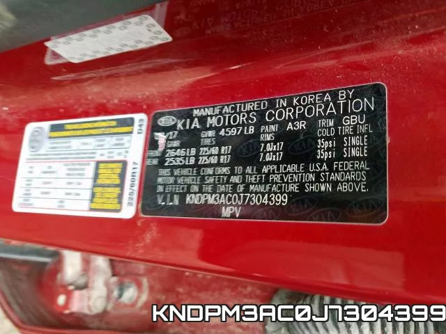 KNDPM3AC0J7304399 фото 2