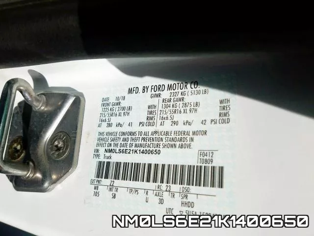 NM0LS6E21K1400650 фото 2