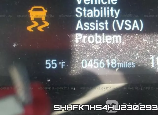 SHHFK7H54HU230293 фото 8