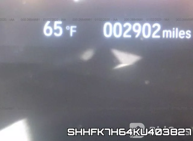 SHHFK7H64KU403827 фото 8