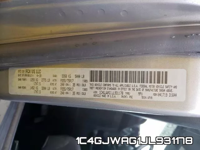 1C4GJWAG1JL931178 фото 2