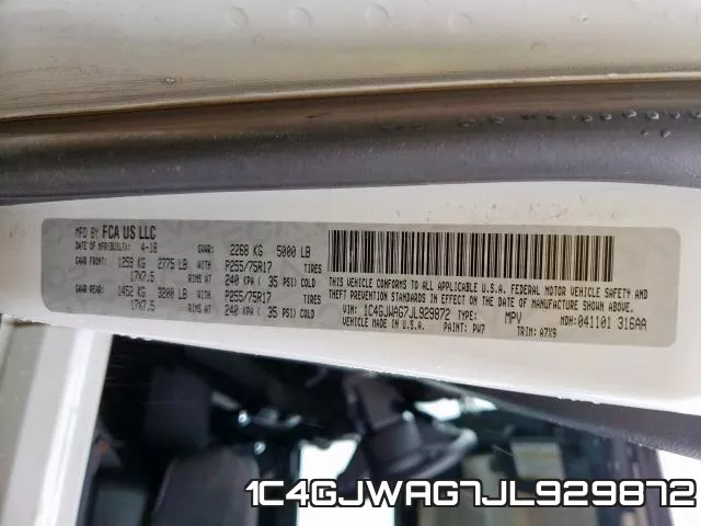 1C4GJWAG7JL929872 фото 2