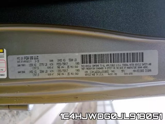 1C4HJWDG0JL918051 фото 2