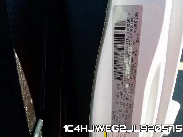 1C4HJWEG2JL920575 фото 2