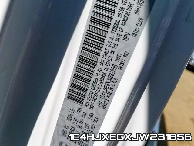 1C4HJXEGXJW231856 фото 2