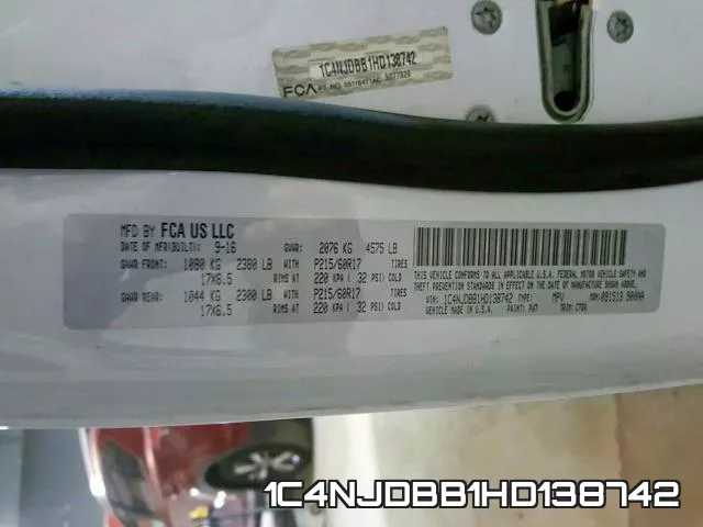 1C4NJDBB1HD138742 фото 2