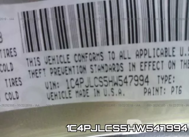 1C4PJLCS5HW547994 фото 10