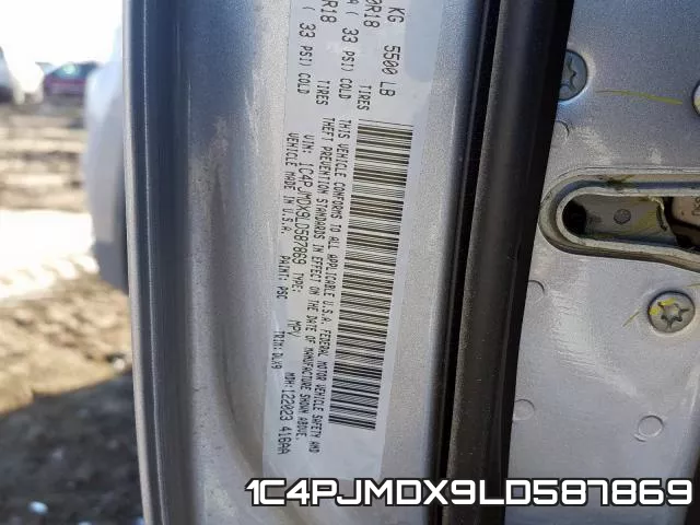 1C4PJMDX9LD587869 фото 2
