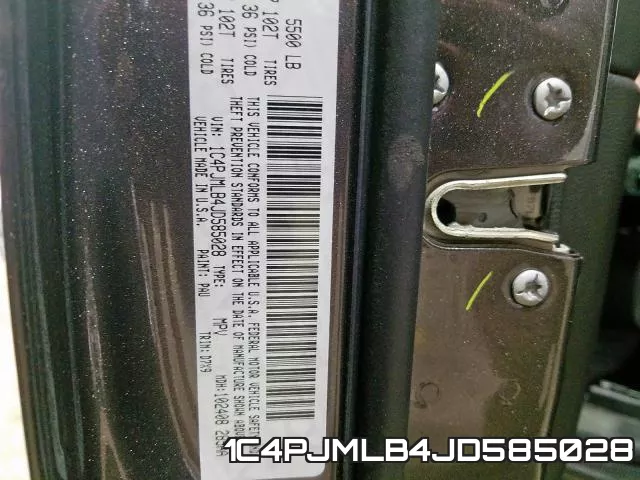 1C4PJMLB4JD585028 фото 2